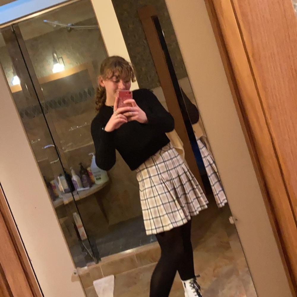 H&M plaid skirt